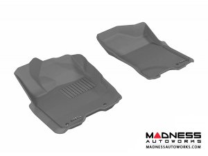 Nissan Titan King/ Crew Cab Floor Mats (Set of 2) - Front - Gray by 3D MAXpider Nissan Titan King/ Crew Cab Floor Mats (Set of 2) - Front - Gray by 3D MAXpider